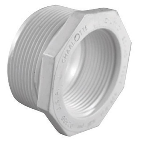 Charlotte Pipe And Foundry Charlotte Pipe Schedule 40 1-1/2 in. MPT X 1 in. D FPT PVC Reducing Bushing 1 pk PVC 02112 3200 - main